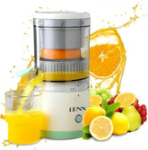 Electric Citrus Juicer 45W – Portable USB Rechargeable Cordless Juice Extractor for Orange, Lemon, Pomegranate عصارة فواكه كهربائية 45 واط – محمولة وقابلة للشحن USB، بدون أسلاك للبرتقال، الليمون، الرمان