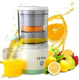 Electric Citrus Juicer 45W – Portable USB Rechargeable Cordless Juice Extractor for Orange, Lemon, Pomegranate عصارة فواكه كهربائية 45 واط – محمولة وقابلة للشحن USB، بدون أسلاك للبرتقال، الليمون، الرمان