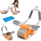 Automatic Rebound Ab Roller Wheel with Elbow Support & Timer | عجلة تمارين البطن أوتوماتيكية بارتداد مع مساند للمرفق ومؤقت