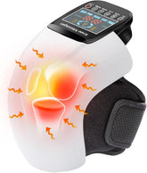 4-in-1 Knee Massager – Deep Heat, Red Light, Vibration & 3D Massage, Cordless Portable with LED Screen for Joint Pain Relief جهاز تدليك الركبة 4 في 1 – حرارة عميقة، ضوء أحمر، اهتزاز وتدليك ثلاثي الأبعاد، لاسلكي ومحمول مع شاشة LED لتخفيف آلام المفاصل