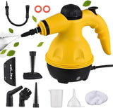 High Pressure Steam Cleaner – 1200W Portable Handheld Cleaner with 9 Accessories, Multifunctional for Home, Kitchen, Car & Windows (A) جهاز تنظيف بالبخار عالي الضغط – جهاز محمول 1200 واط مع 9 ملحقات، متعدد الاستخدامات للمنزل والمطبخ والسيارة والنوافذ (A