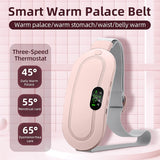 Portable Cordless Electric Heating Pad for Menstrual Pain, USB Warming Belt, 3 Heat Levels & 4 Modes | وسادة تدفئة كهربائية محمولة بدون سلك لألم الدورة الشهرية، حزام تدفئة USB، 3 مستويات حرارة و4 أوضاع