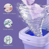 11L Folding Portable Mini Washing Machine with Drain Basket | غسالة صغيرة قابلة للطي 11 لتر مع سلة تصريف
