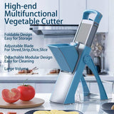 Multifunctional Vegetable Chopper & Slicer with Container, Adjustable Mandoline | قطاعة وخلاط خضروات متعددة الوظائف مع وعاء، ماندولين قابلة للتعديل