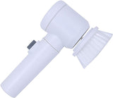 5-in-1 Electric Cleaning Brush, Battery Powered Scrubber for Kitchen, Bathroom & Home | فرشاة تنظيف كهربائية 5 في 1، جهاز كشط يعمل بالبطارية للمطبخ والحمام والمنزل