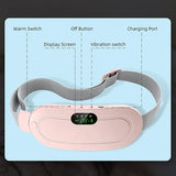 Portable Cordless Electric Heating Pad for Menstrual Pain, USB Warming Belt, 3 Heat Levels & 4 Modes | وسادة تدفئة كهربائية محمولة بدون سلك لألم الدورة الشهرية، حزام تدفئة USB، 3 مستويات حرارة و4 أوضاع