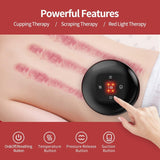 Electric 3-in-1 Cupping Therapy & Cellulite Massager, Rechargeable Gua Sha | جهاز العلاج بالحجامة الكهربائي 3 في 1 وتدليك السيلوليت، جهاز Gua Sha قابل للشحن