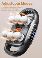 Cuifati 6-Head Massage Gun – Deep Tissue, 9 Levels & 9 Modes, Electric Massager for Back, Neck & Legs (White) مسدس تدليك Cuifati بـ6 رؤوس – تدليك عميق للعضلات، 9 مستويات و9 أوضاع، للجسم والرقبة والساقين (أبيض)