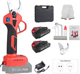 Electric Pruning Shears 30mm – 48V Cordless Portable Pruner, 2-Pack with 2000mAh Battery & Replacement Blades for Tree Branches مقص تقليم كهربائي 30مم – مقص لاسلكي محمول 48 فولت، عبوتان مع بطارية 2000mAh وشفرات بديلة لتقليم أغصان الأشجار