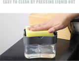 Kitchen Soap Dispenser with Sponge Holder, Soap Pump for Dishwashing Sink | موزع صابون للمطبخ مع حامل إسفنجة، مضخة صابون لحوض الجلي