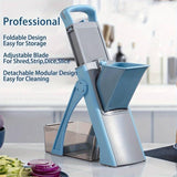 Multifunctional Vegetable Chopper & Slicer with Container, Adjustable Mandoline | قطاعة وخلاط خضروات متعددة الوظائف مع وعاء، ماندولين قابلة للتعديل