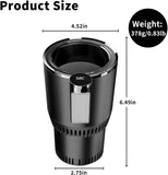 2-in-1 Smart Car Cup Cooler & Heater with LED Display, Touch Control | كوب ذكي 2 في 1 للسيارة للتبريد والتسخين مع شاشة LED وتحكم باللمس