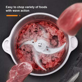 Food Chopper 3L Stainless Steel, 250W Electric Meat Grinder with Bi-Level Blades & 2 Speed Levels | فرامة طعام 3 لتر ستانلس ستيل، مفرمة لحم كهربائية 250 واط بشفرات مزدوجة وسرعتين
