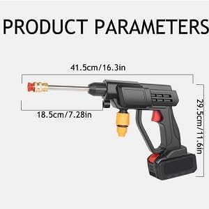 48V Portable Pressure Washer – Cordless Handheld Washer with Rechargeable 12000mAh Battery, Double Battery, Car & Floor Cleaning غسالة ضغط محمولة 48 فولت – جهاز يدوي لاسلكي مع بطارية قابلة للشحن 12000mAh، بطاريتان، لتنظيف السيارات والأرضيات