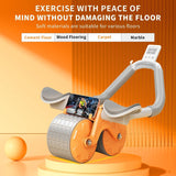 Automatic Rebound Ab Roller Wheel with Elbow Support & Timer | عجلة تمارين البطن أوتوماتيكية بارتداد مع مساند للمرفق ومؤقت