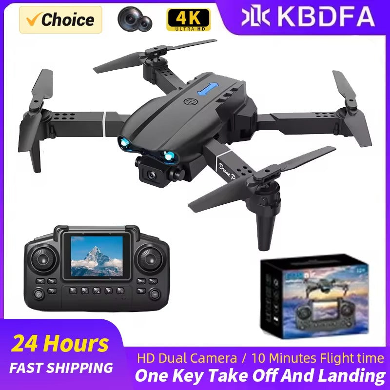 E99 Drone with Camera, Folding Remote Control, WiFi FPV & App Control, Storage Bag, 2 Batteries | طائرة بدون طيار E99 بكاميرا، تحكم عن بعد قابلة للطي، واي فاي FPV والتحكم عبر التطبيق، حقيبة تخزين، بطاريتان