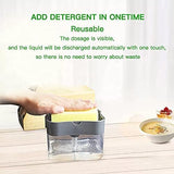 Kitchen Soap Dispenser with Sponge Holder, Soap Pump for Dishwashing Sink | موزع صابون للمطبخ مع حامل إسفنجة، مضخة صابون لحوض الجلي