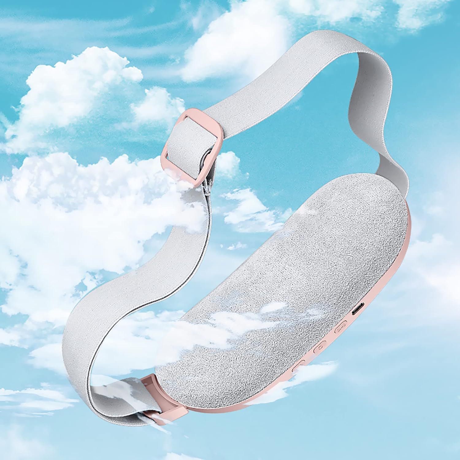 Portable Cordless Electric Heating Pad for Menstrual Pain, USB Warming Belt, 3 Heat Levels & 4 Modes | وسادة تدفئة كهربائية محمولة بدون سلك لألم الدورة الشهرية، حزام تدفئة USB، 3 مستويات حرارة و4 أوضاع