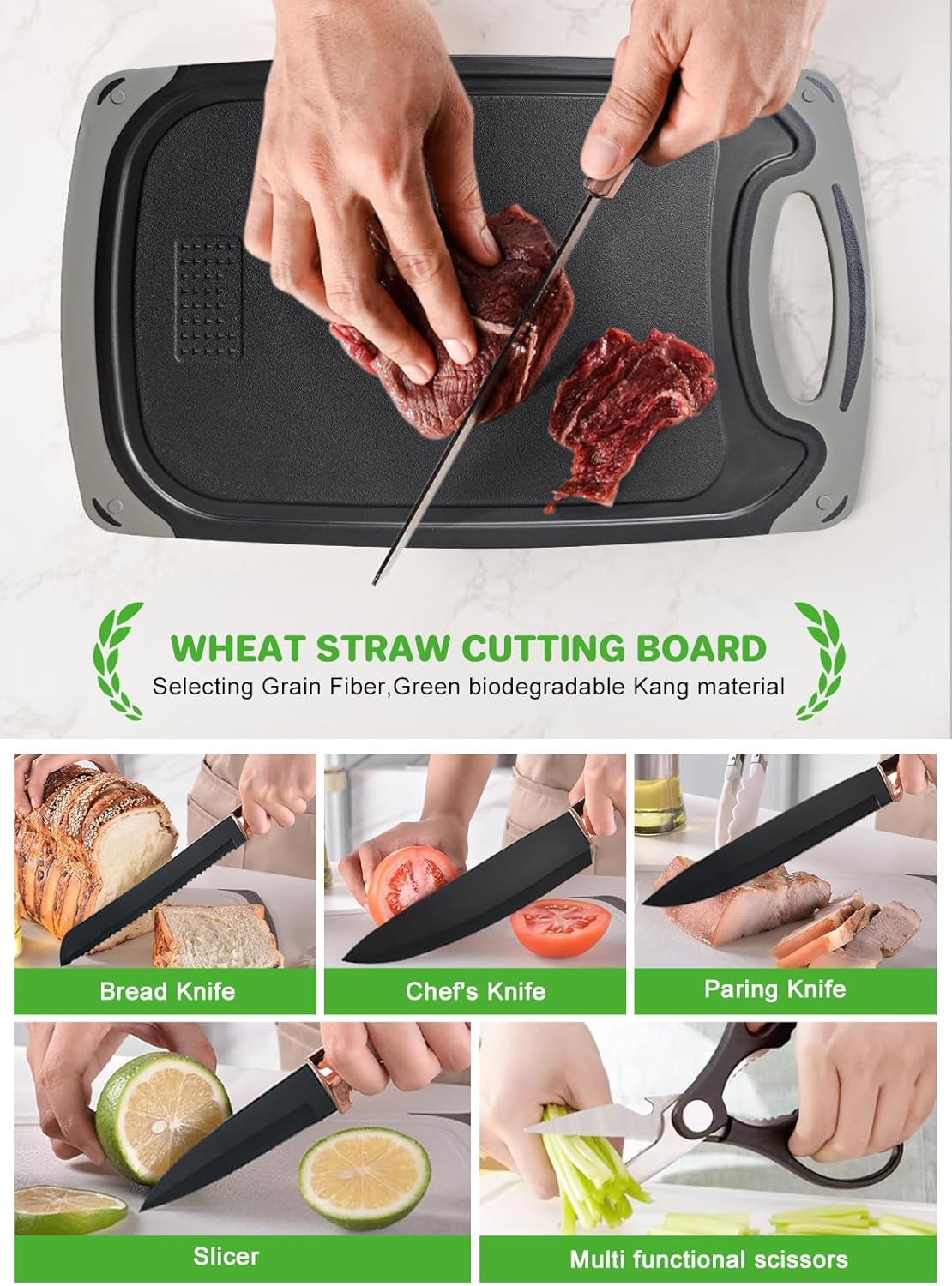 19 Pcs Silicone Kitchen Utensil Set, Heat Resistant Cooking Tools with Wooden Handles | طقم أدوات المطبخ سيليكون 19 قطعة، أدوات طبخ مقاومة للحرارة بمقابض خشبية