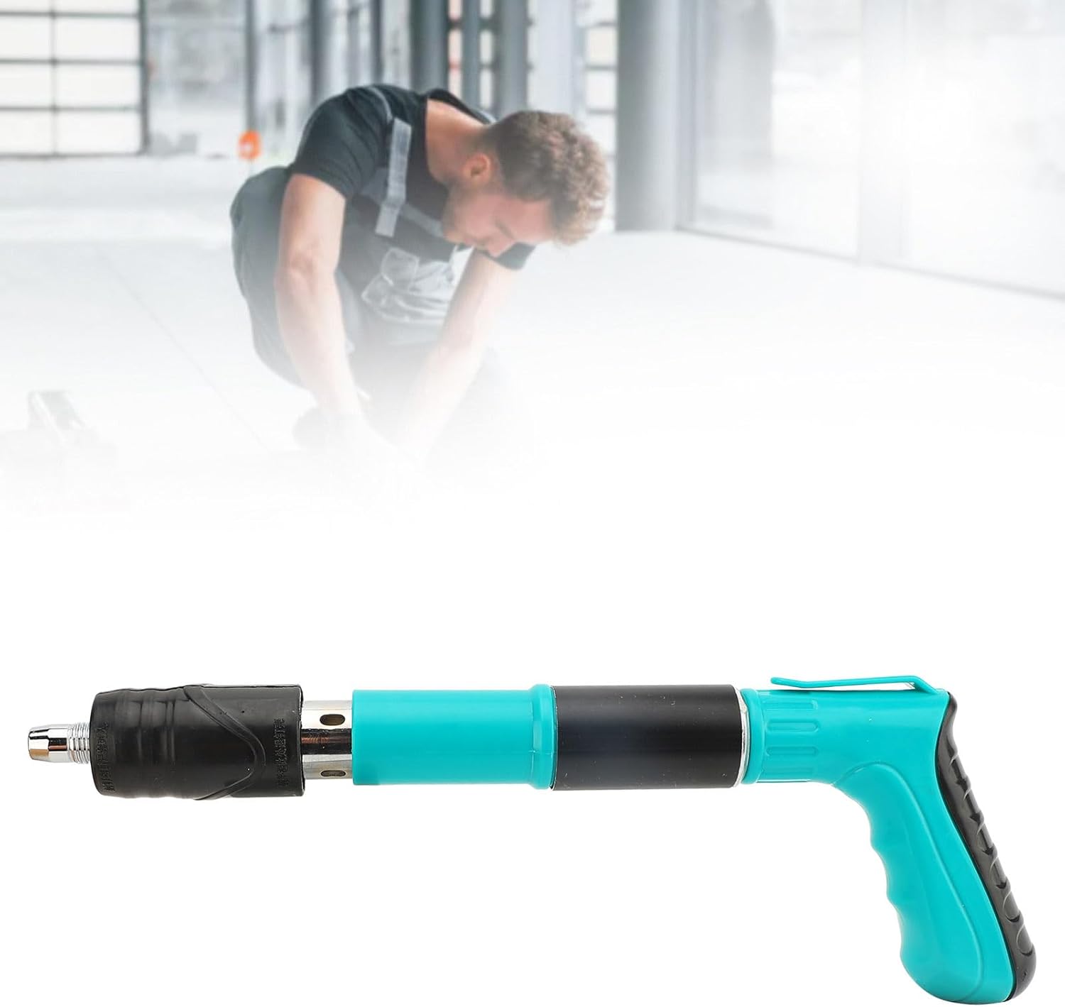 Concrete Nail Gun Kit – Mini Portable 5-Speed Nail Machine with 100 Nails, Wall Fastening & Anchor Wire Slotting Tool مجموعة مسدس مسامير خرسانة – جهاز مسامير محمول صغير بخمس سرعات مع 100 مسمار، أداة تثبيت للجدران وجهاز تثقيب أسلاك المراسي