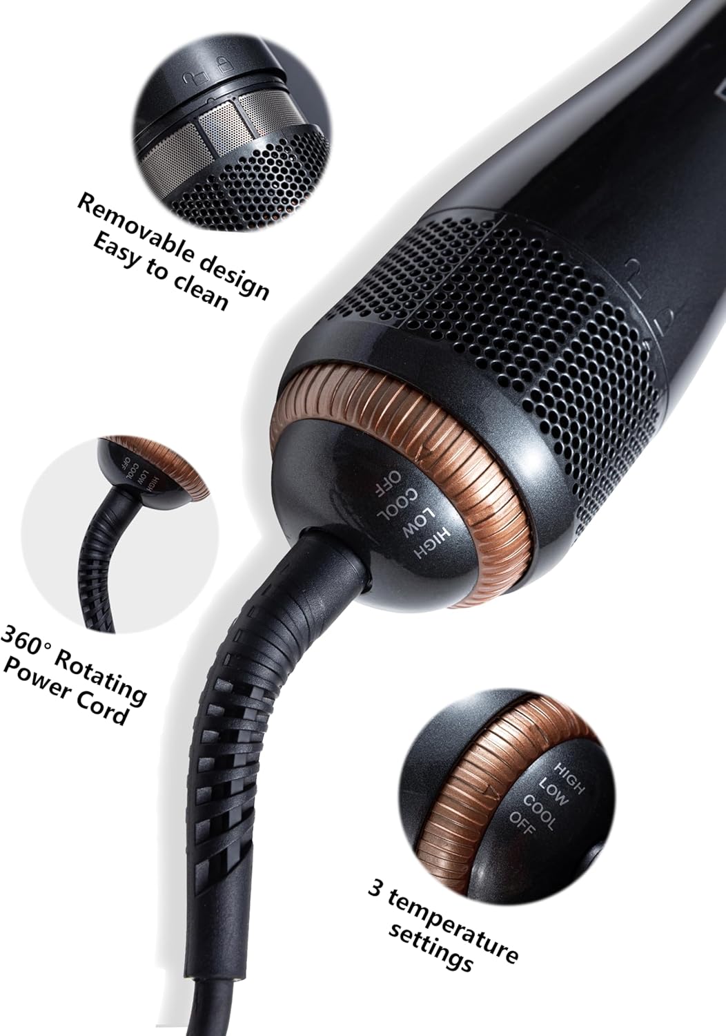 Joy JOY 1200W Hair Dryer & Styler | مجفف ومصفف شعر Joy JOY بقوة 1200 واط