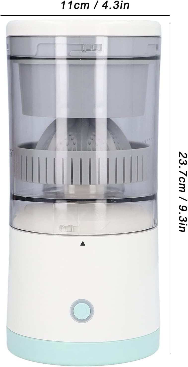 Electric Citrus Juicer 45W – Portable USB Rechargeable Cordless Juice Extractor for Orange, Lemon, Pomegranate عصارة فواكه كهربائية 45 واط – محمولة وقابلة للشحن USB، بدون أسلاك للبرتقال، الليمون، الرمان