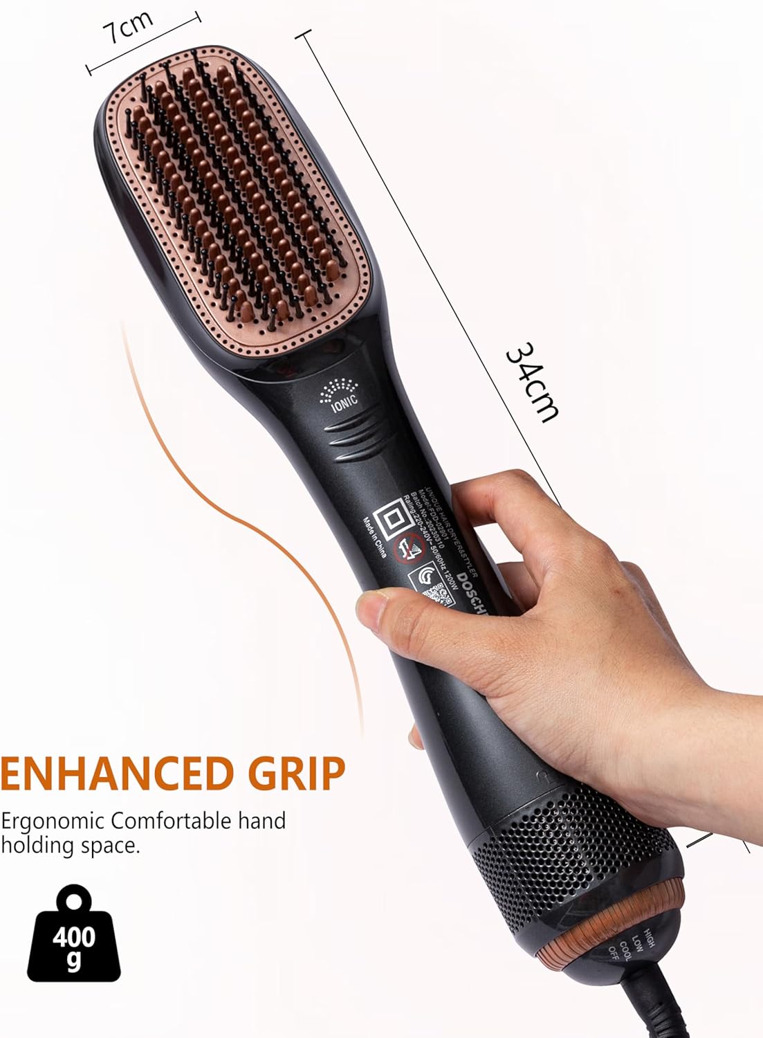 Joy JOY 1200W Hair Dryer & Styler | مجفف ومصفف شعر Joy JOY بقوة 1200 واط