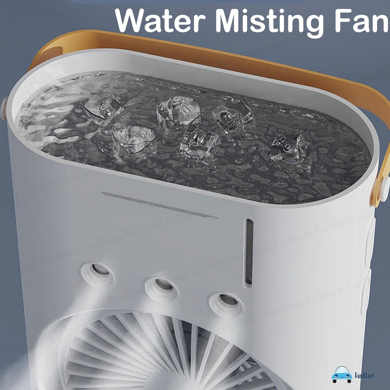 Portable Double-Ended Spray Fan – USB Rechargeable Mini Cooling Desk Fan with Water Mist, 15-Year Warranty, for Office & Home, Gift Idea مروحة محمولة مزدوجة الرش – قابلة للشحن USB، مروحة تبريد صغيرة مع رذاذ ماء، ضمان 15 سنة، للمكتب والمنزل، مثالية كهدية