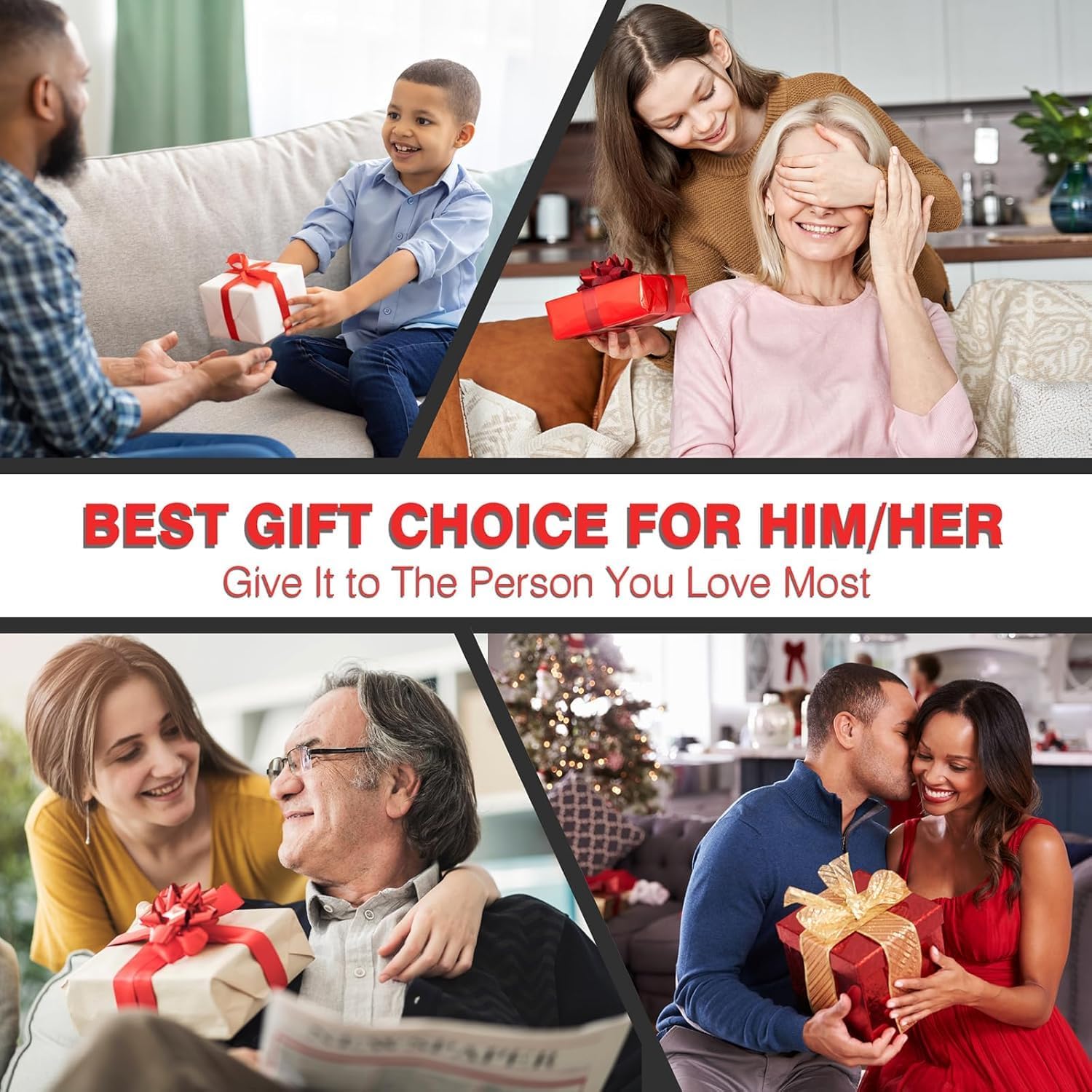 Cordless Massage Gun – 6 Speeds Deep Tissue, USB-C Fast Charge, LED Display, Home & Workout, Gift (Black) جهاز تدليك لاسلكي – 6 سرعات للتدليك العميق، شحن USB-C سريع، شاشة LED، للاستخدام المنزلي والتمارين، هدية (أسود)