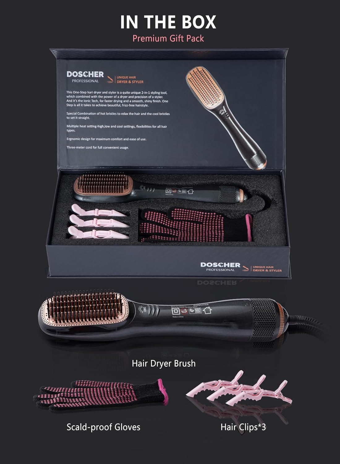 Joy JOY 1200W Hair Dryer & Styler | مجفف ومصفف شعر Joy JOY بقوة 1200 واط