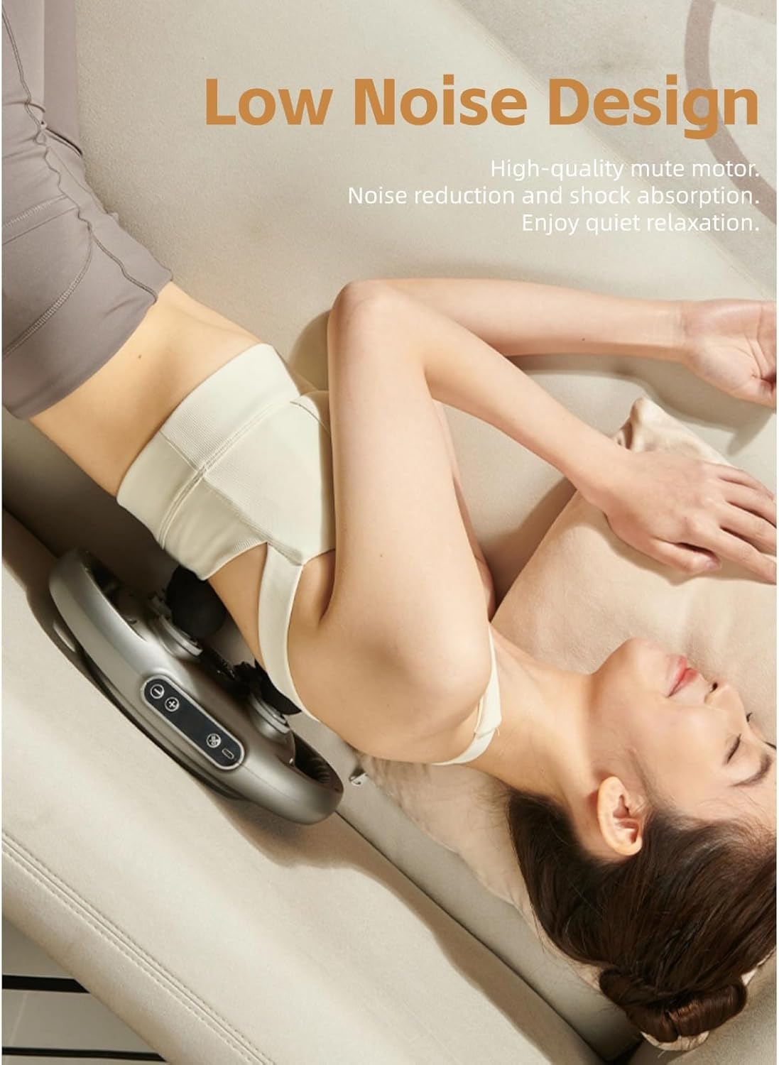 Cuifati 6-Head Massage Gun – Deep Tissue, 9 Levels & 9 Modes, Electric Massager for Back, Neck & Legs (White) مسدس تدليك Cuifati بـ6 رؤوس – تدليك عميق للعضلات، 9 مستويات و9 أوضاع، للجسم والرقبة والساقين (أبيض)